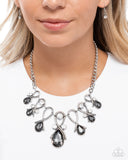 Paparazzi "Infinity Institute" Silver Necklace & Earring Set Paparazzi Jewelry