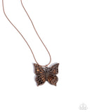 Paparazzi "Magical Metamorphosis" Copper Necklace & Earring Set Paparazzi Jewelry