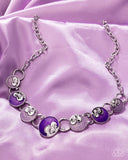 Paparazzi "Blooming Bravado" Purple Necklace & Earring Set Paparazzi Jewelry
