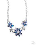 Paparazzi "Floral Feature & Factor" Blue Necklace & Bracelet Jewelry Set Paparazzi Jewelry