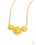 Paparazzi "Paparazzi "Botanic Beginner & Exhilarating Elegance" Yellow Necklace & Bracelet Jewelry Set Paparazzi Jewelry