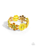 Paparazzi "Paparazzi "Botanic Beginner & Exhilarating Elegance" Yellow Necklace & Bracelet Jewelry Set Paparazzi Jewelry