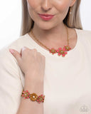 Paparazzi "Botanic Beginner & Exhilarating Elegance" Brown Necklace & Bracelet Jewelry Set Paparazzi Jewelry