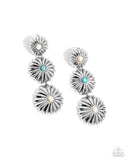 Paparazzi "Palm Tree Promenade & Promise" White Necklace & Earring Jewelry Set Paparazzi Jewelry