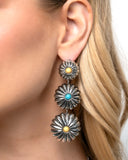 Paparazzi "Palm Tree Prominade & Promise" Yellow Necklace & Earring  Jewelry Set Paparazzi Jewelry