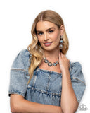 Paparazzi "Palm Tree Prominade & Promise" Yellow Necklace & Earring  Jewelry Set Paparazzi Jewelry