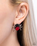 Paparazzi "Spider Bite Black Widow" Ring & Earrings Jewelry Set Paparazzi Jewelry