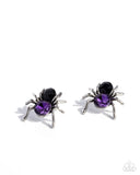 Paparazzi "Spider Bite & Black Widow" Purple Earrings & Ring Jewelry Set Paparazzi Jewelry