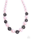 Paparazzi "Lacy Lady & Leisure" Pink Necklace & Bracelet Jewelry Set Paparazzi Jewelry