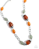 Paparazzi "Beauty Culture & Sturdy Season" Orange Necklace & Bracelet Jewelry Set Paparazzi Jewelry