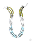 Paparazzi "Trendy Trio & Trifecta" Blue Necklace & Bracelet Jewelry Set Paparazzi Jewelry