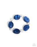 Paparazzi "Selective Socialite & Slay" Blue Necklace & Bracelet Jewelry Set Paparazzi Jewelry