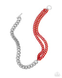 Paparazzi "Iridescent Icon & Tourist Twist" Red Necklace & Bracelet Jewelry Set Paparazzi Jewelry