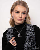 Paparazzi "Crescent Charm & Planetary Perfection" Purple Necklace & Ring Jewelry Set Paparazzi Jewelry