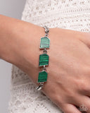 Paparazzi "Lined Legacy & Leisure" Green Necklace & Bracelet Set Paparazzi Jewelry