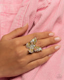 Paparazzi "Aesthetic Admittance Aerial" Ring Necklace & Earrings Jewelry Set Paparazzi Jewelry