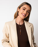 Paparazzi "Gallery Gala & Cascading Class" Brown Necklace & Earring Jewelry Set Paparazzi Jewelry