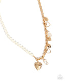 Paparazzi "Charming Candidate & Competitor" Gold Necklace & Bracelet Set Paparazzi Jewelry