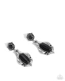 Paparazzi "High-End Reservation" Black Post Earrings Paparazzi Jewelry