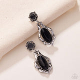Paparazzi "High-End Reservation" Black Post Earrings Paparazzi Jewelry