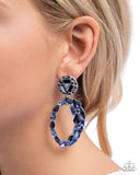 Paparazzi "Eclectic Elevation" Blue Post Earrings Paparazzi Jewelry
