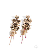 Paparazzi "Classical Cadenza" Gold Post Earrings Paparazzi Jewelry