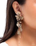 Paparazzi "Classical Cadenza" Gold Post Earrings Paparazzi Jewelry