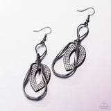 Paparazzi "Teardrop Triumph" Black Earrings Paparazzi Jewelry