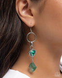 Paparazzi "Chiseled Clarity" Green Earrings Paparazzi Jewelry