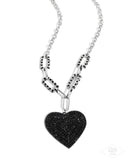 Paparazzi "Roadside Romance" Black Necklace & Earring Set Paparazzi Jewelry