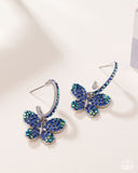 Paparazzi "Whimsical Waltz" Blue Post Earrings Paparazzi Jewelry