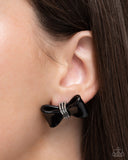 Paparazzi "Spruced Up" Black Post Earrings Paparazzi Jewelry