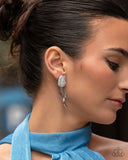 Paparazzi "Timeless Tulip" White Post Earrings Paparazzi Jewelry