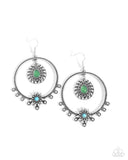 Paparazzi "Neutral Nuance" Green Earrings Paparazzi Jewelry
