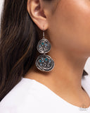 Paparazzi "Garden Pavement" Blue Post Earrings Paparazzi Jewelry