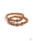 Paparazzi "Speckled Sentiment" Brown Bracelet Paparazzi Jewelry