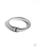 Paparazzi "Tailored Transit" White Bracelet Paparazzi Jewelry