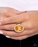 Paparazzi "Fluttering Fad" Brown Ring Paparazzi Jewelry