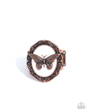 Paparazzi "Fluttering Fad" Copper Ring Paparazzi Jewelry