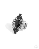 Paparazzi "Hot Off The FINESSE" Black Ring Paparazzi Jewelry