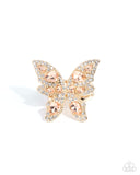 Paparazzi "Fluttering Feeling" Gold Ring Paparazzi Jewelry