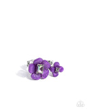 Paparazzi "Delicate Duo" Purple Ring Paparazzi Jewelry