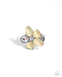 Paparazzi "Fanciful Feature" Yellow Ring Paparazzi Jewelry