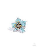 Paparazzi "Fast Florals" Blue Ring Paparazzi Jewelry