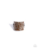 Paparazzi "PAISLEY Talk" Brown Ring Paparazzi Jewelry
