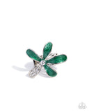 Paparazzi "Floral Fix" Green Ring Paparazzi Jewelry