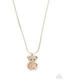 Paparazzi "Cuddly Chic" Gold Necklace & Earring Set Paparazzi Jewelry
