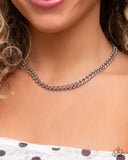 Paparazzi "Modular Maven" White Necklace & Earring Set Paparazzi Jewelry