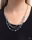 Paparazzi "Charismatic Cascade" Blue Necklace & Earring Set Paparazzi Jewelry