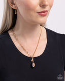 Paparazzi "Polished Passage" Brown Necklace & Earring Set Paparazzi Jewelry